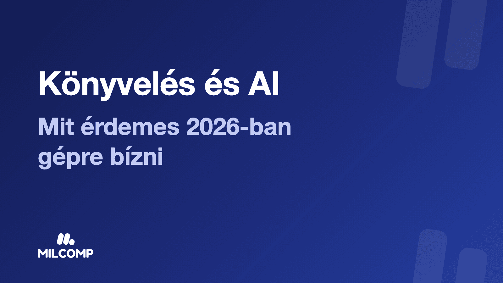 Könyvelés automatizálás AI-val