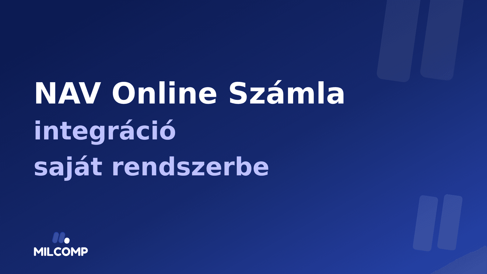 NAV Online Számla integráció